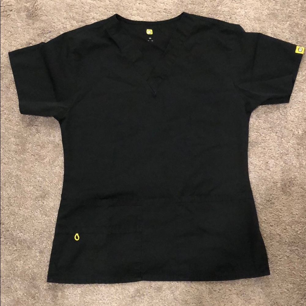 Wonderwink black scrub top
